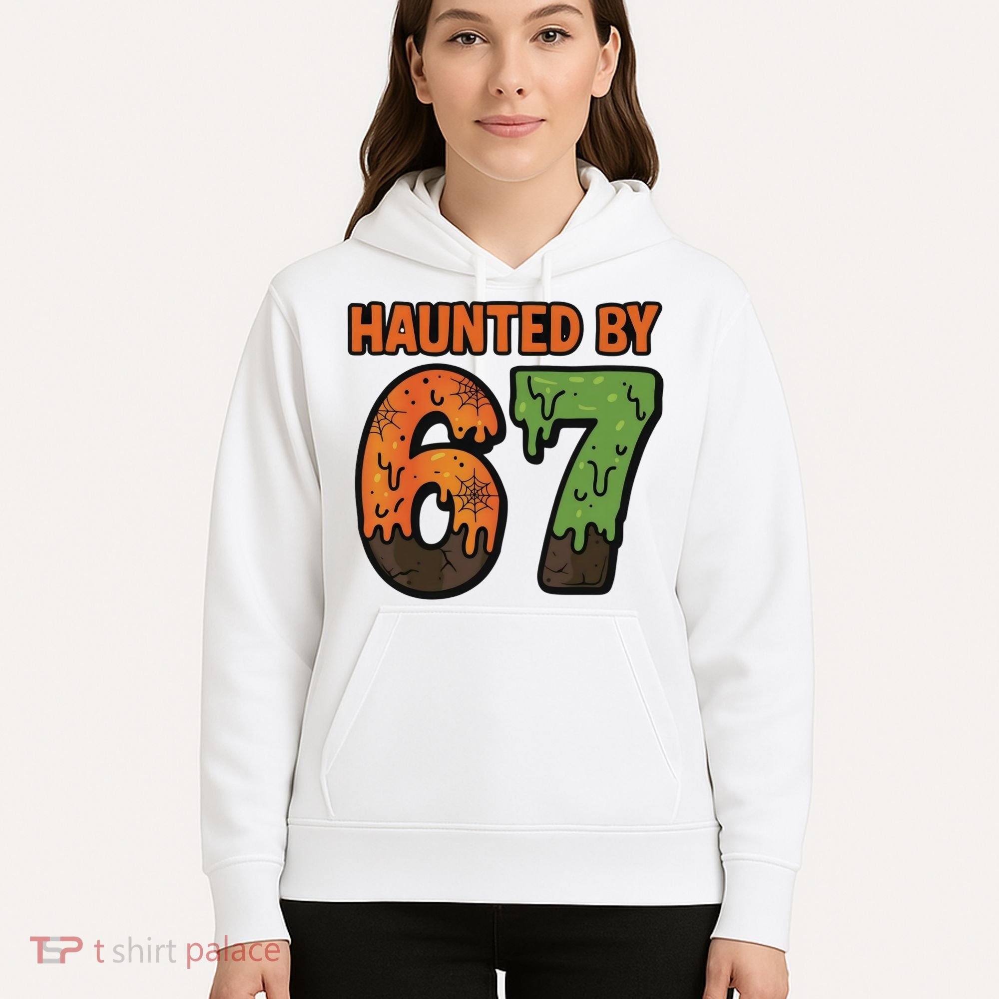 Haunted By 67 Halloween Meme Hoodie