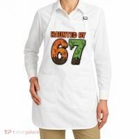 Haunted By 67 Halloween Meme Apron thumb 2