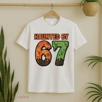 Haunted By 67 Halloween Meme T-Shirt thumb 2