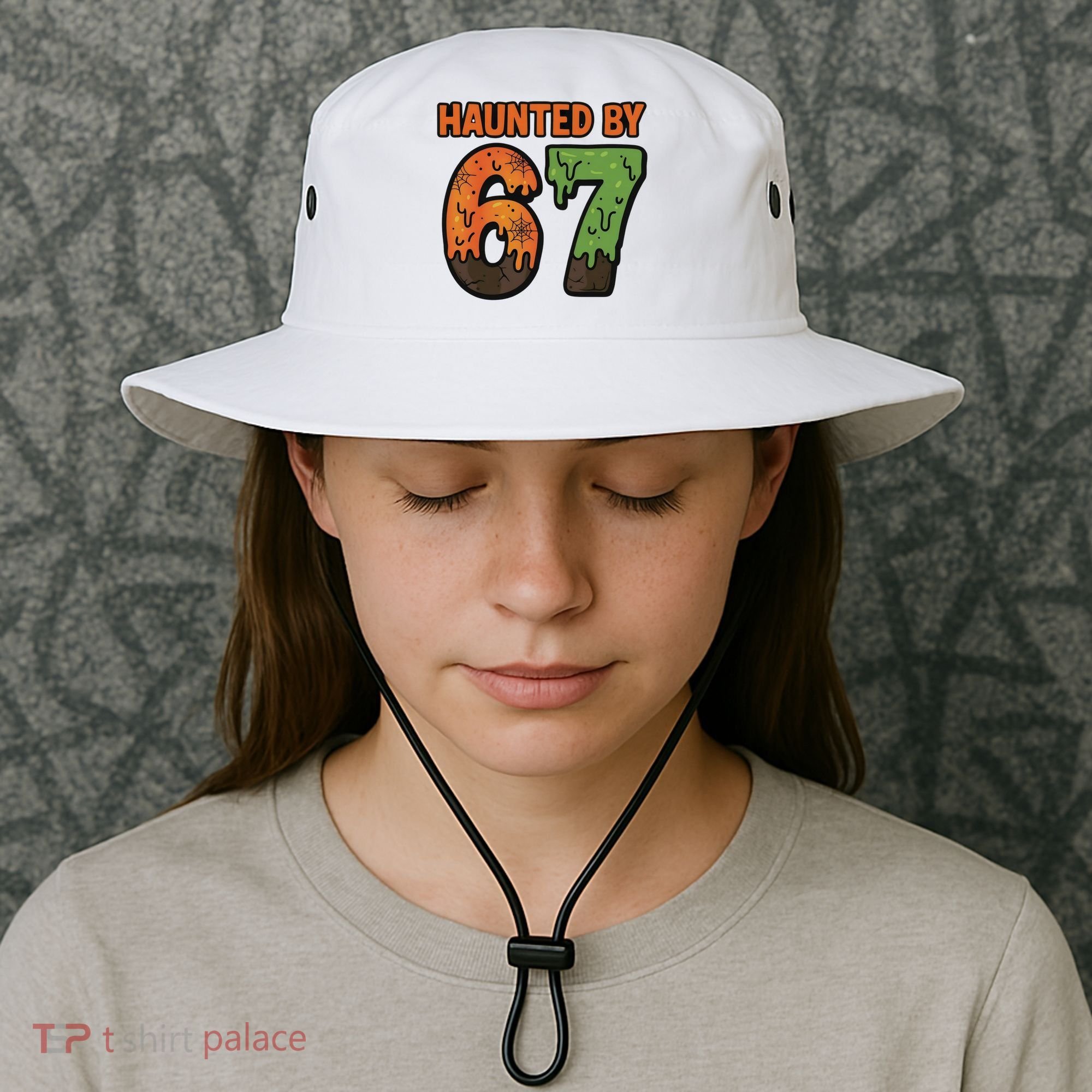 Haunted By 67 Halloween Meme Bucket Hat
