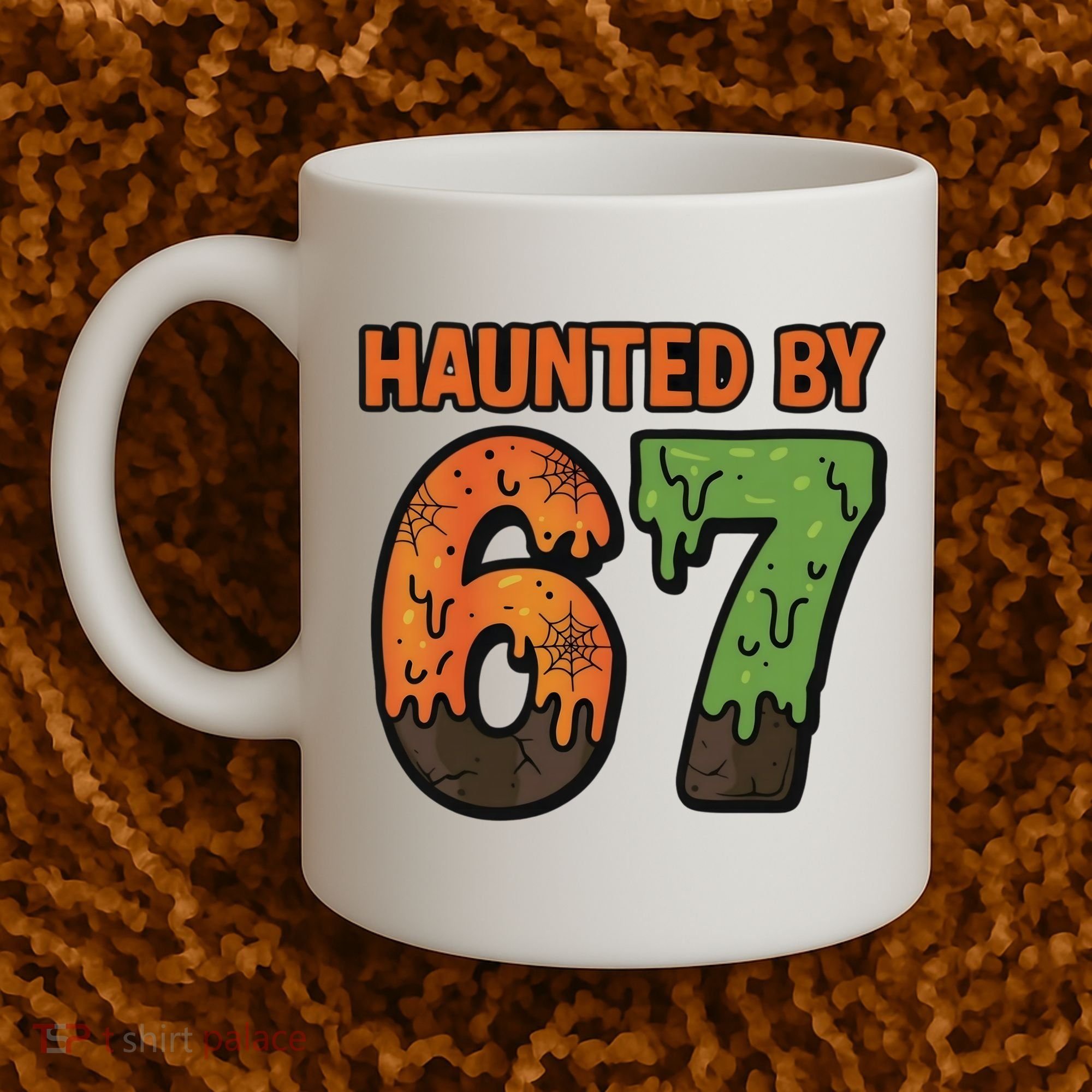 Haunted By 67 Halloween Meme Coffee Mug