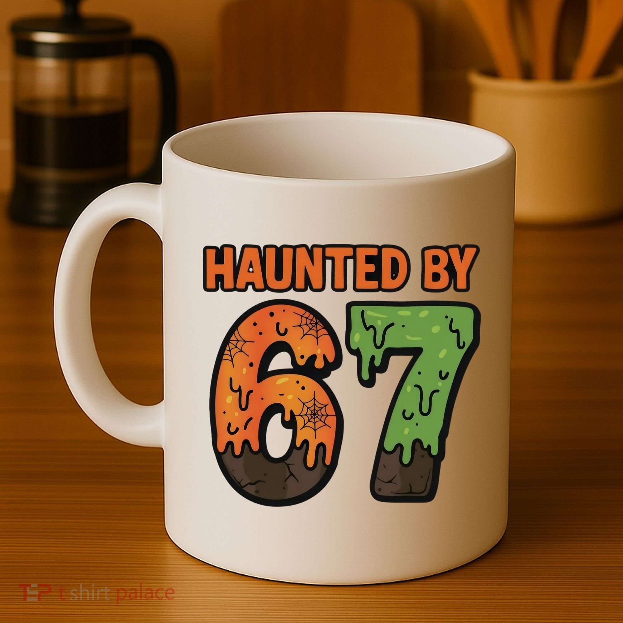 Haunted By 67 Halloween Meme Coffee Mug