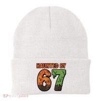 Haunted By 67 Halloween Meme Beanie thumb 0