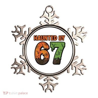 Haunted By 67 Halloween Meme Ornament