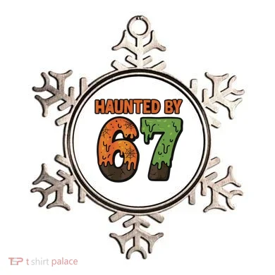 Haunted By 67 Halloween Meme Ornament
