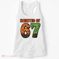 Haunted By 67 Halloween Meme Women's Tank Top thumb 0