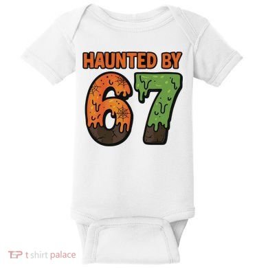 Haunted By 67 Halloween Meme Baby Bodysuit