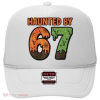 Haunted By 67 Halloween Meme Hat thumb 0