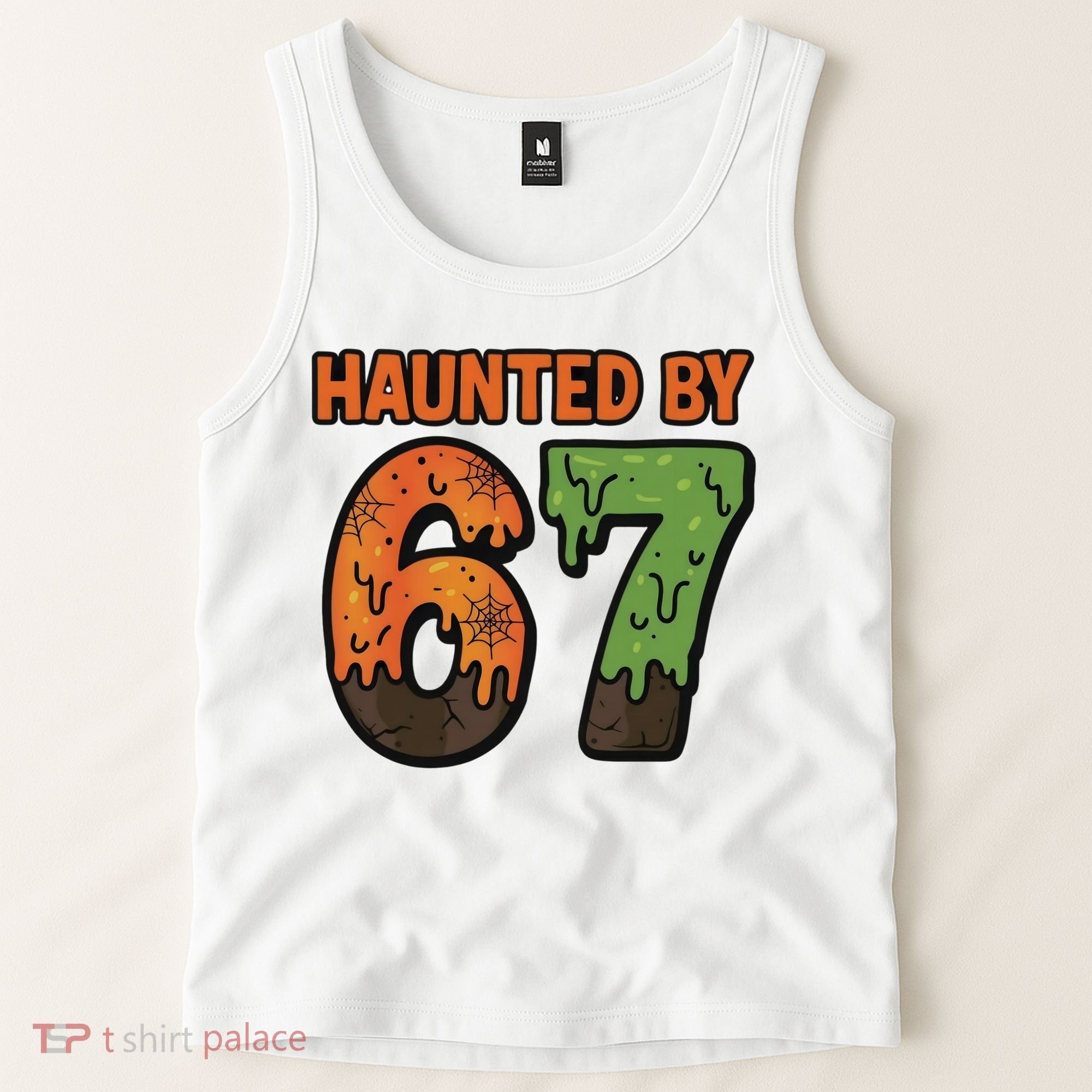 Haunted By 67 Halloween Meme Tank Top