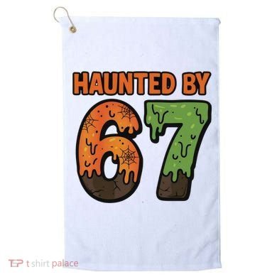 Haunted By 67 Halloween Meme Golf Towel