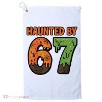 Haunted By 67 Halloween Meme Golf Towel thumb 0