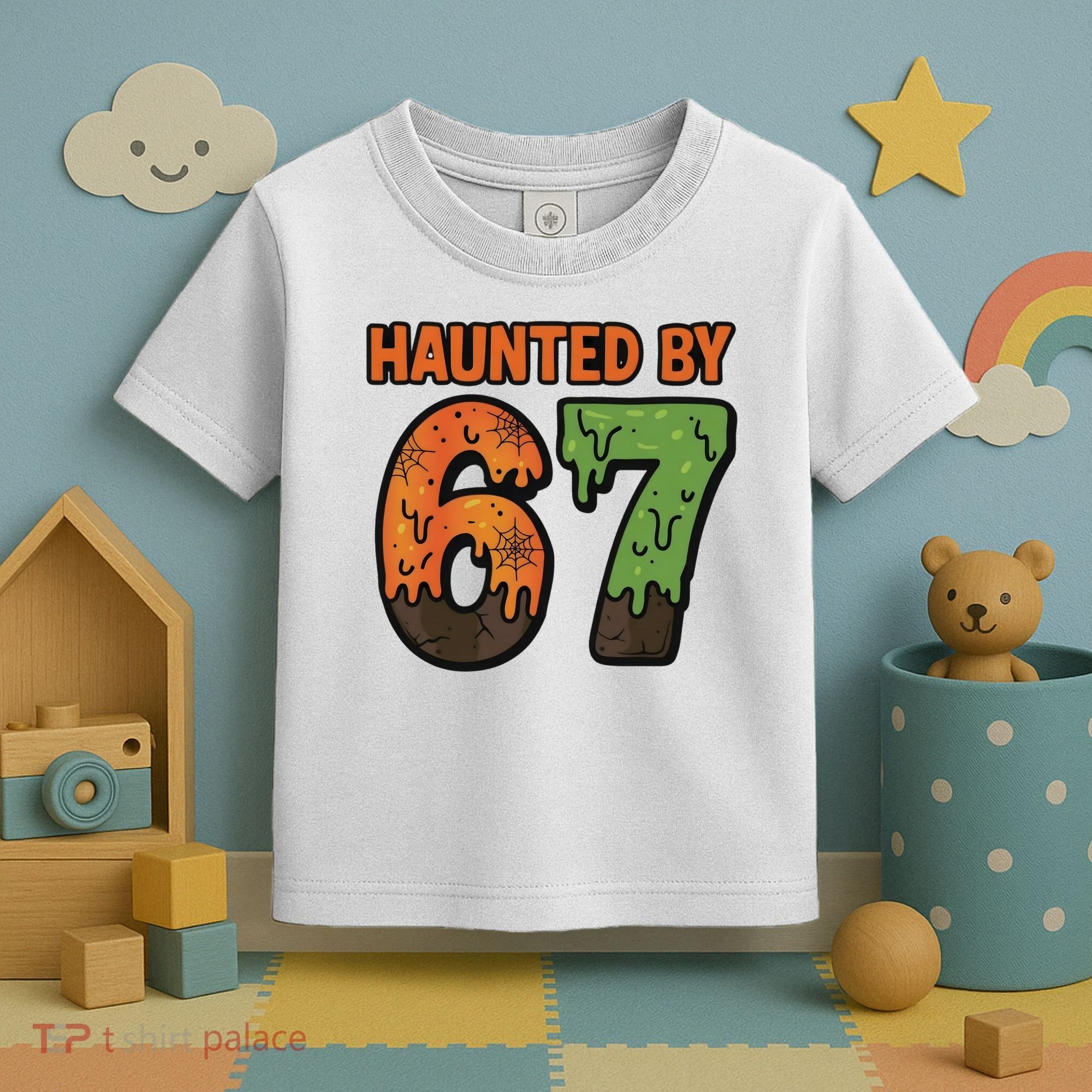 Haunted By 67 Halloween Meme Toddler T-Shirt