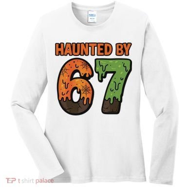 Haunted By 67 Halloween Meme Women's Long Sleeve Shirt