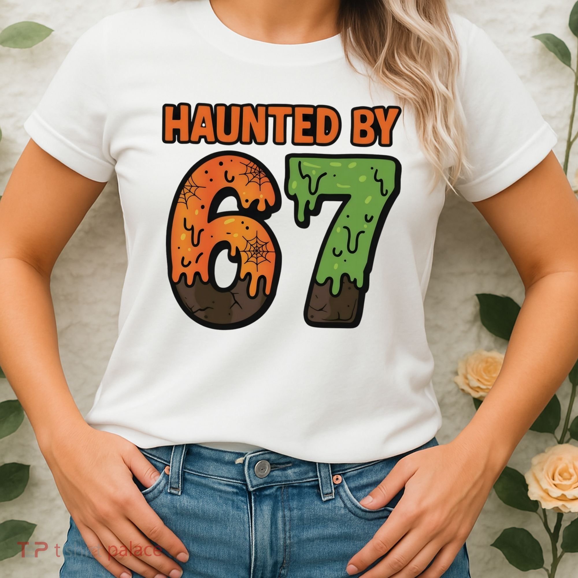 Haunted By 67 Halloween Meme Women's T-Shirt