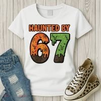 Haunted By 67 Halloween Meme Women's T-Shirt thumb 3