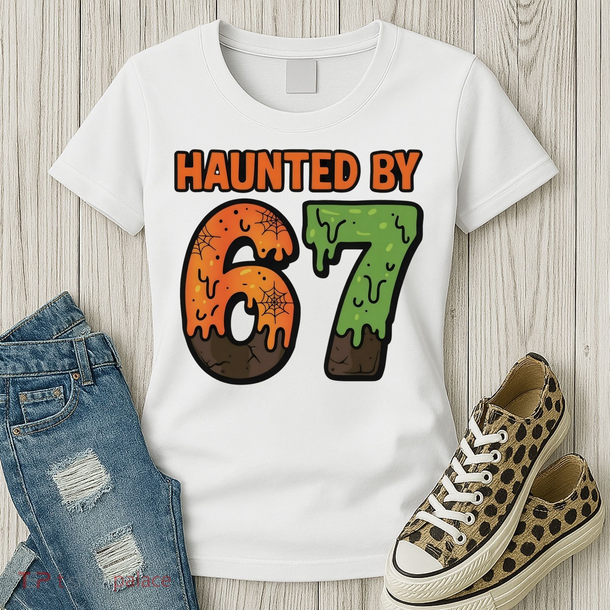 Haunted By 67 Halloween Meme Women's T-Shirt