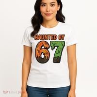 Haunted By 67 Halloween Meme Women's T-Shirt thumb 4