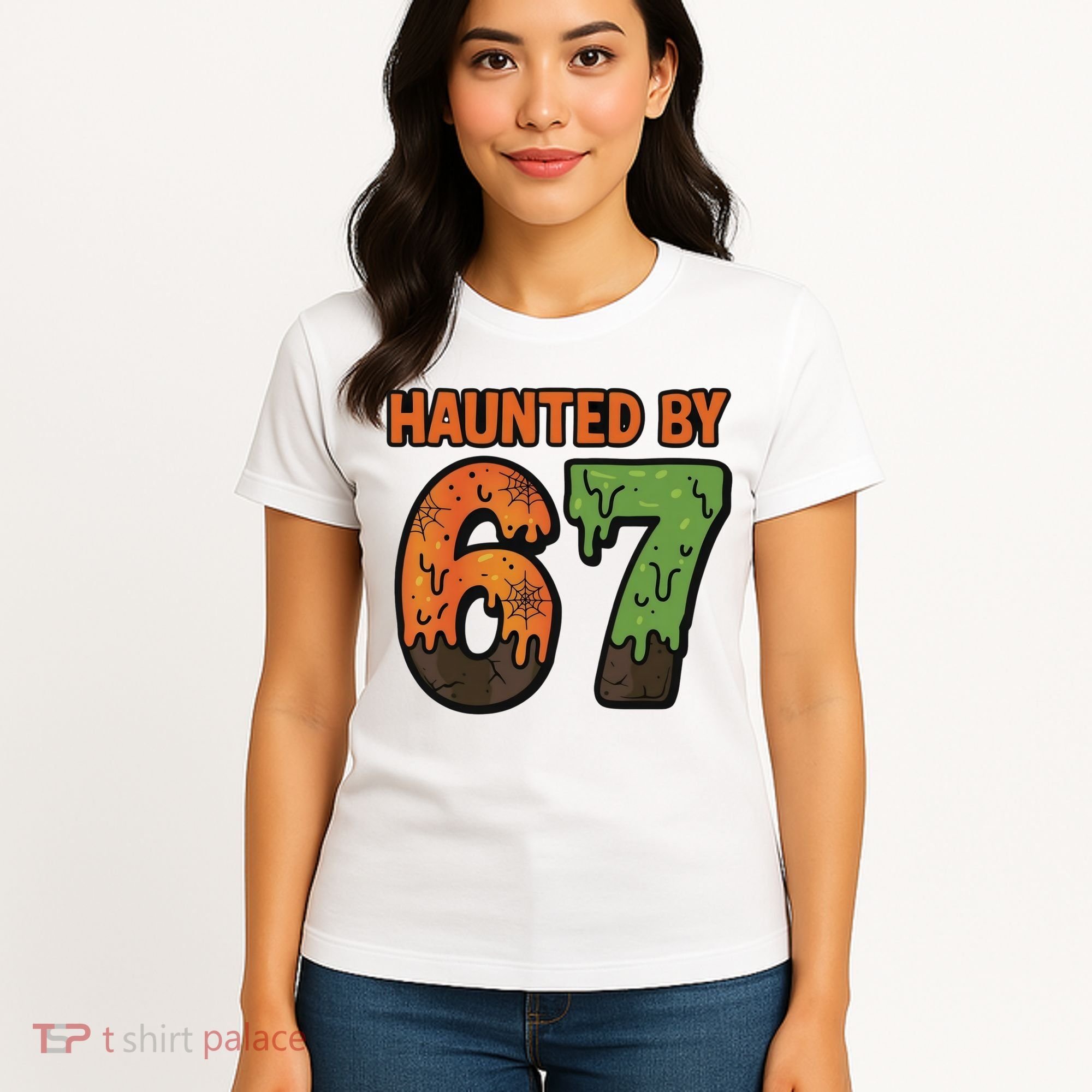 Haunted By 67 Halloween Meme Women's T-Shirt