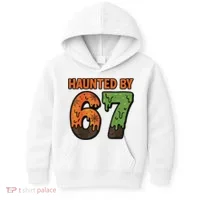 Haunted By 67 Halloween Meme Kids Hoodie thumb 0