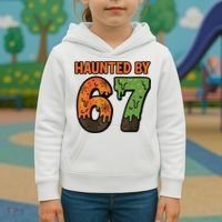 Haunted By 67 Halloween Meme Kids Hoodie thumb 3
