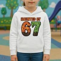 Haunted By 67 Halloween Meme Kids Hoodie thumb 3