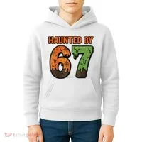 Haunted By 67 Halloween Meme Kids Hoodie thumb 4