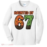 Haunted By 67 Halloween Meme Kids Long Sleeve Shirt thumb 0