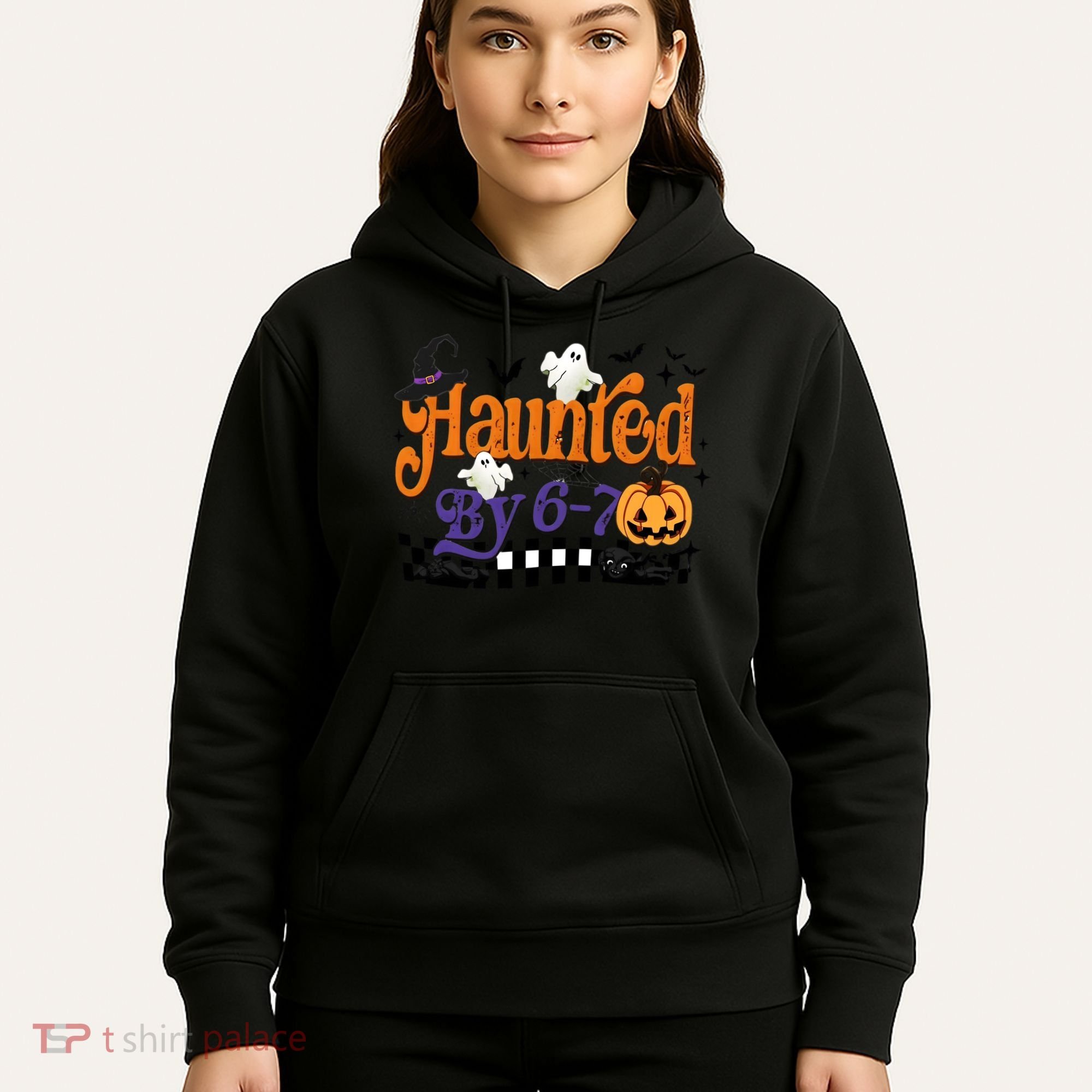Haunted By 67 Halloween Funny Meme Joke Hoodie