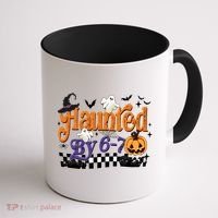 Haunted By 67 Halloween Funny Meme Joke Coffee Mug thumb 1