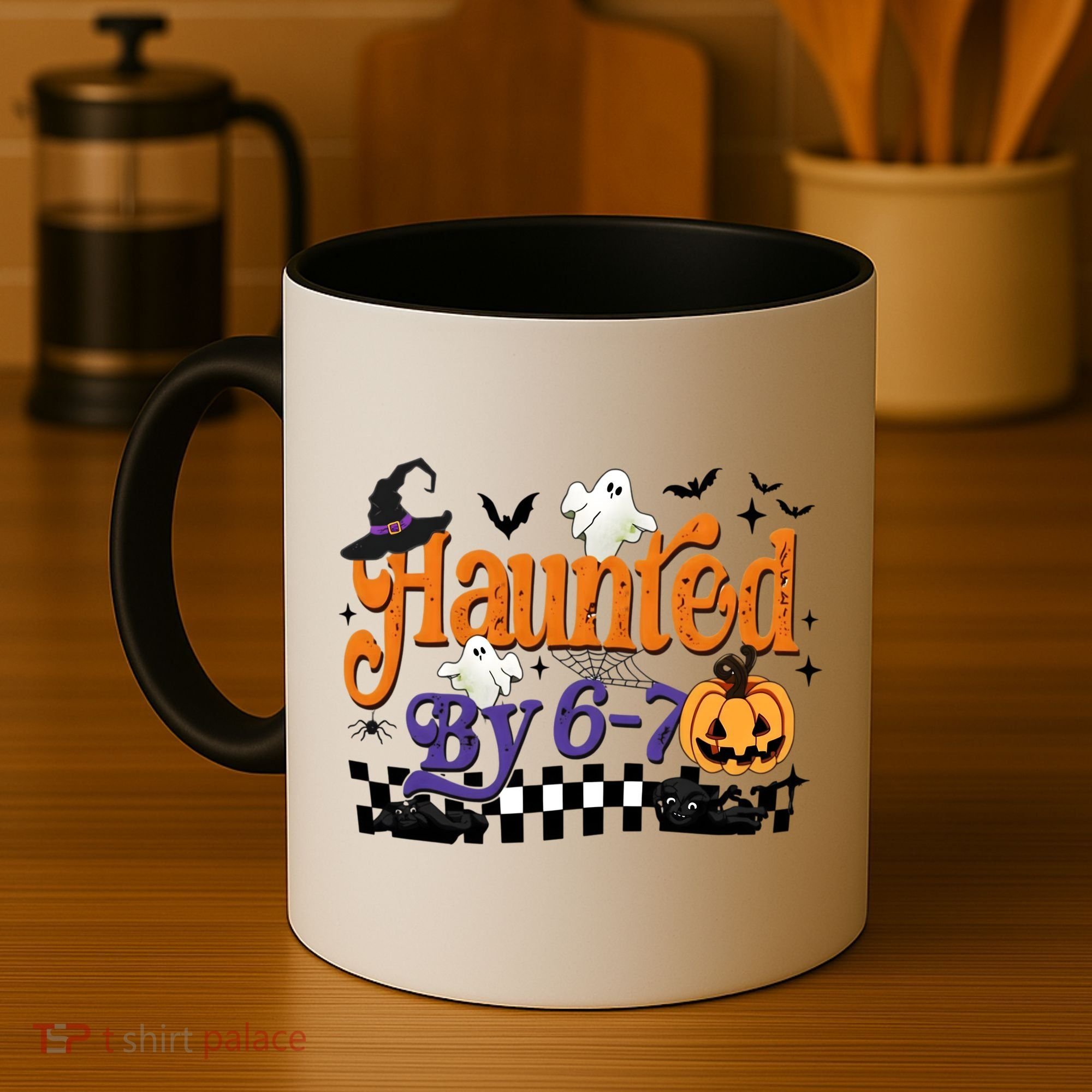 Haunted By 67 Halloween Funny Meme Joke Coffee Mug