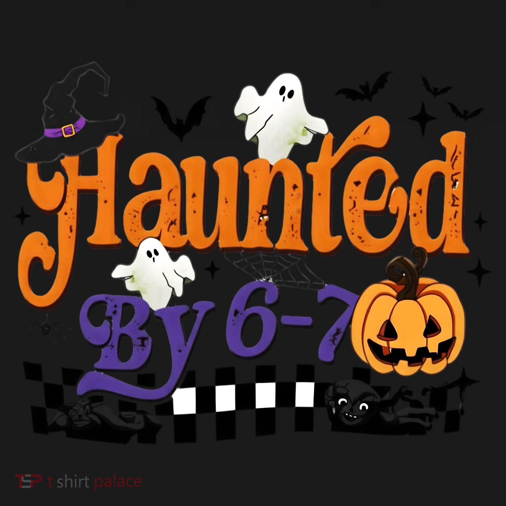 Haunted By 67 Halloween Funny Meme Joke Youth Performance Sprint T-Shirt