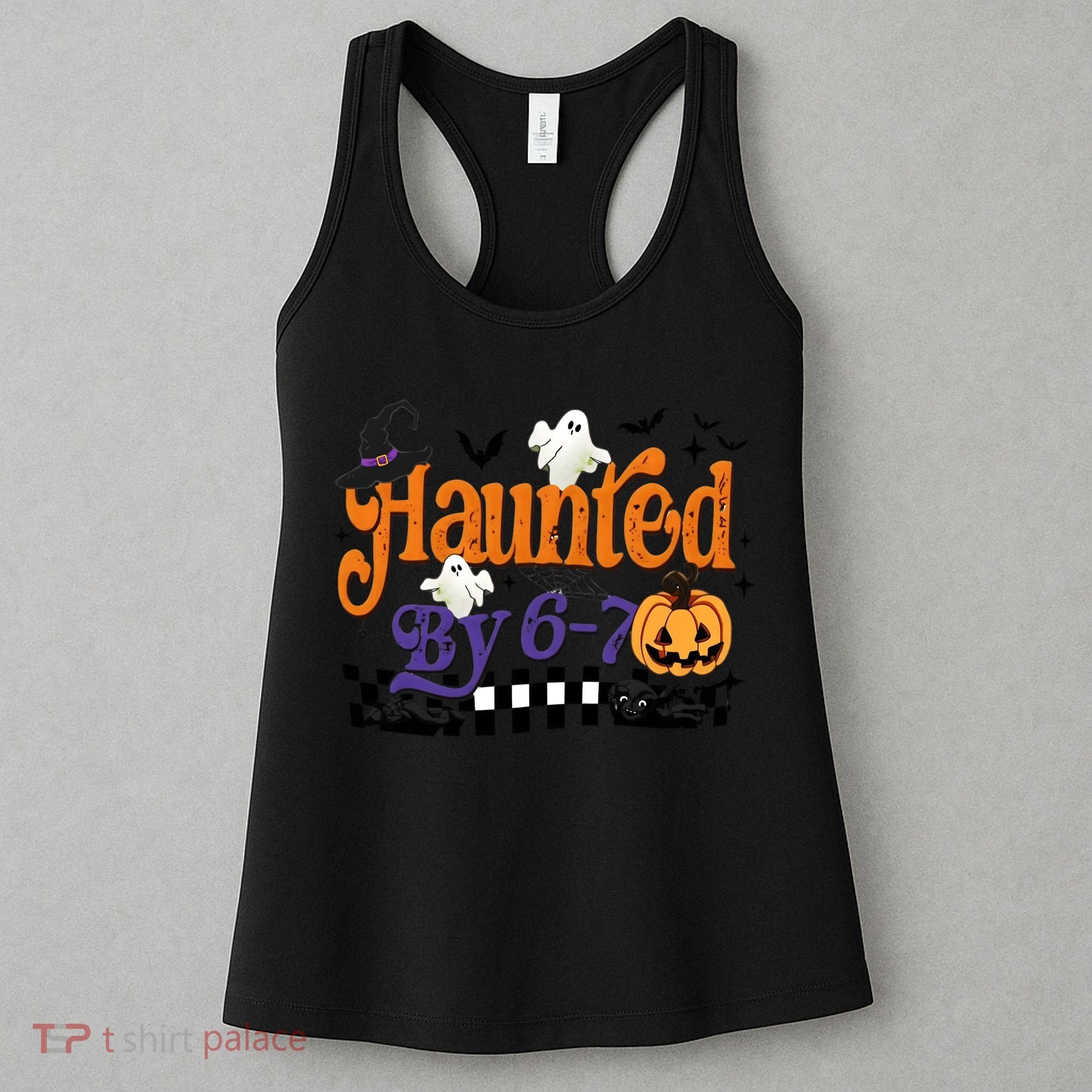 Haunted By 67 Halloween Funny Meme Joke Women's Tank Top