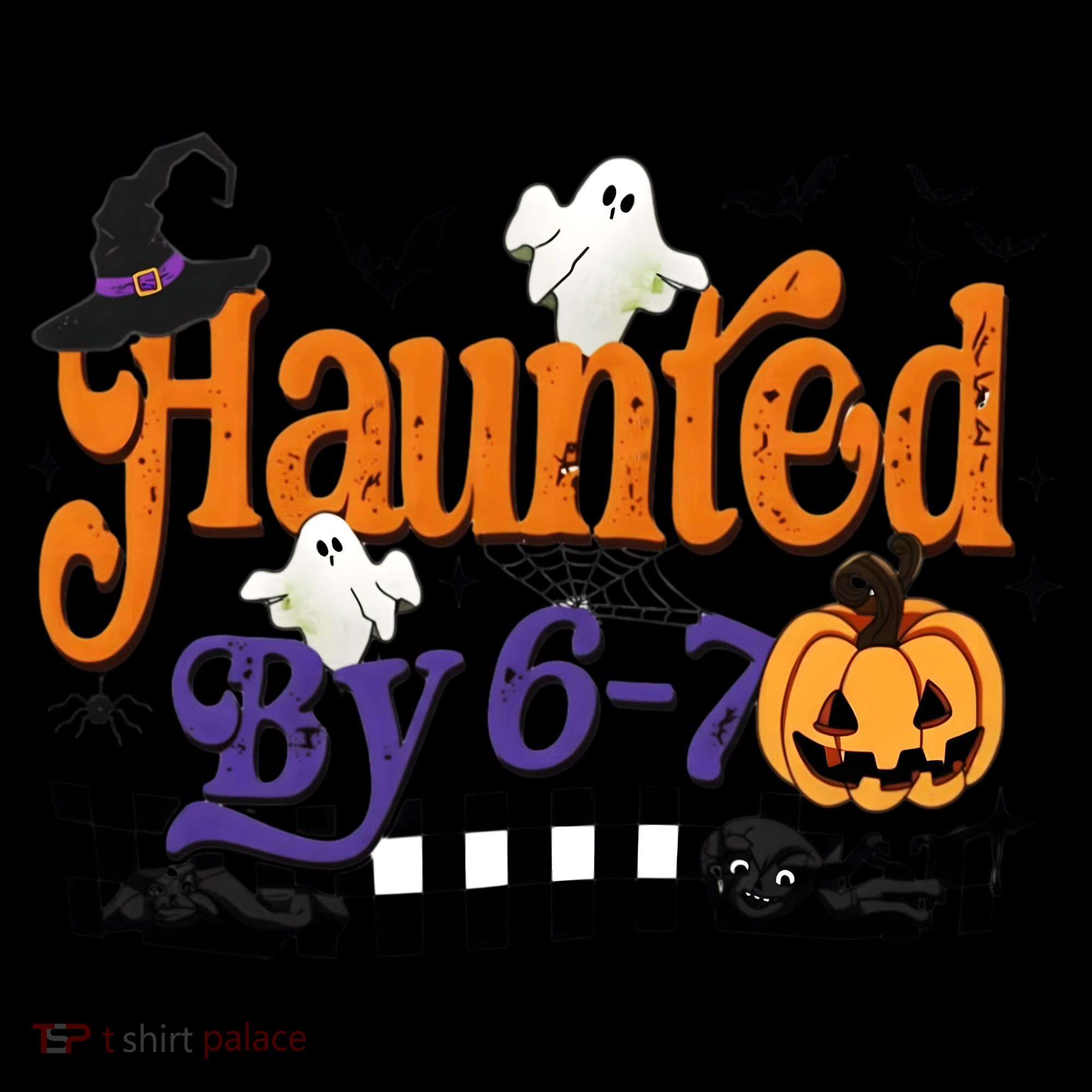 Haunted By 67 Halloween Funny Meme Joke Women's Tank Top