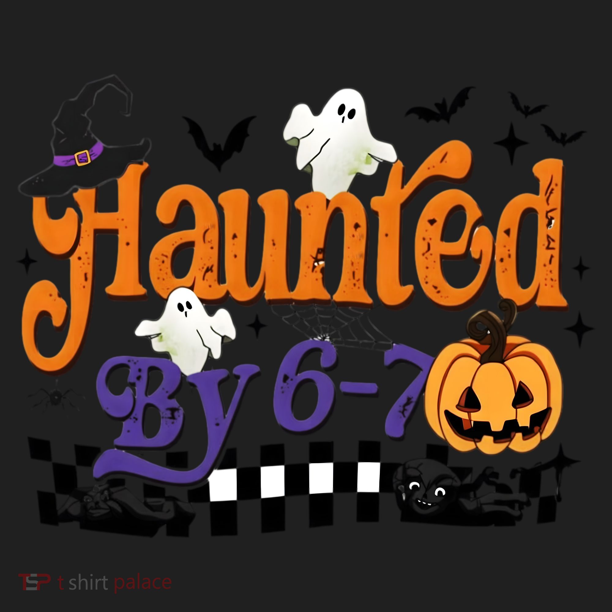 Haunted By 67 Halloween Funny Meme Joke Golf Towel