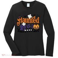 Haunted By 67 Halloween Funny Meme Joke Women's Long Sleeve Shirt thumb 0