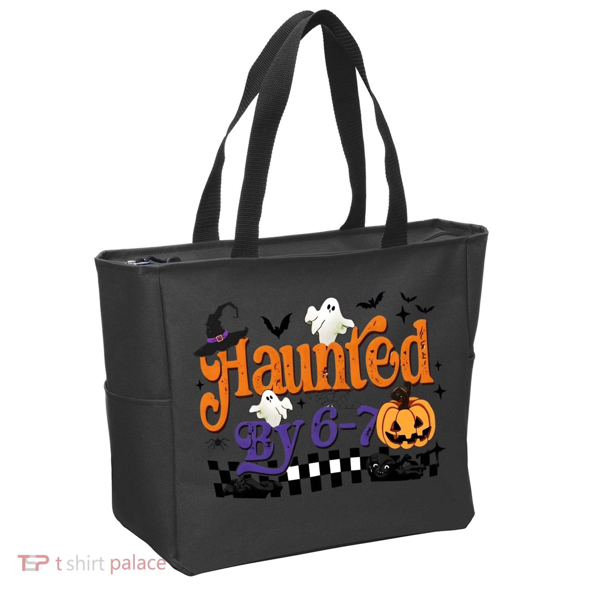 Haunted By 67 Halloween Funny Meme Joke Tote Bag