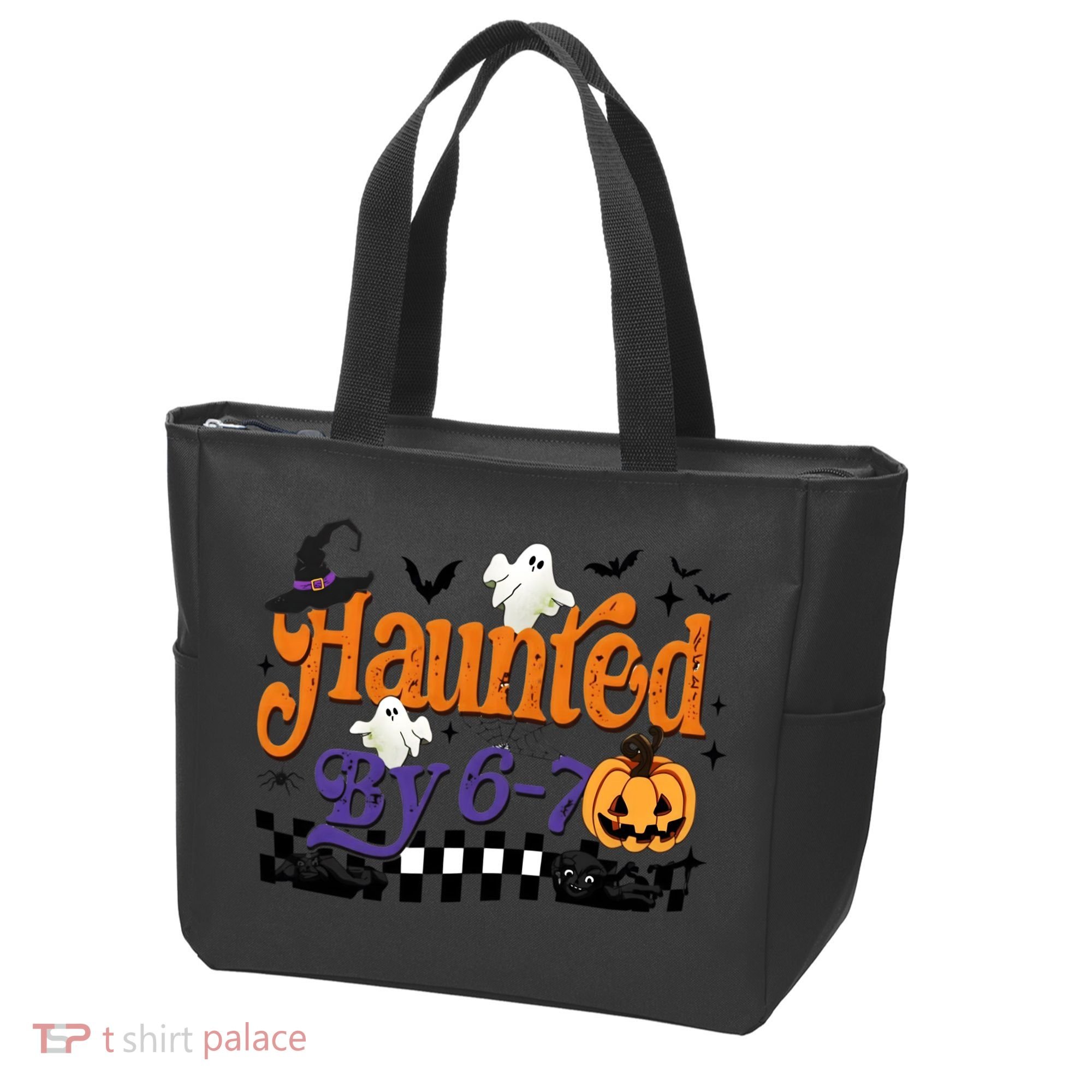Haunted By 67 Halloween Funny Meme Joke Tote Bag