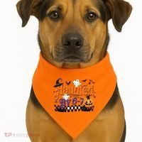 Haunted By 67 Halloween Funny Meme Joke USA-Made Doggie Bandana thumb 1
