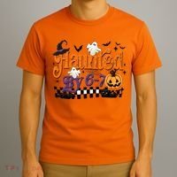 Haunted By 67 Halloween Funny Meme Joke T-Shirt thumb 3