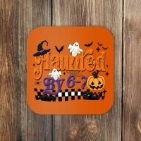 Haunted By 67 Halloween Funny Meme Joke Coaster thumb 0