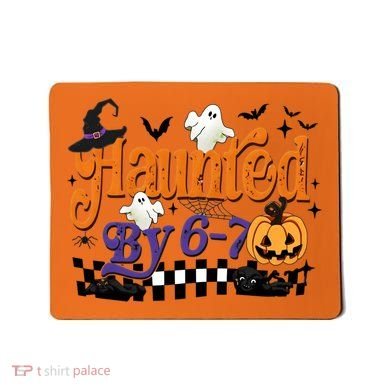 Haunted By 67 Halloween Funny Meme Joke Mousepad
