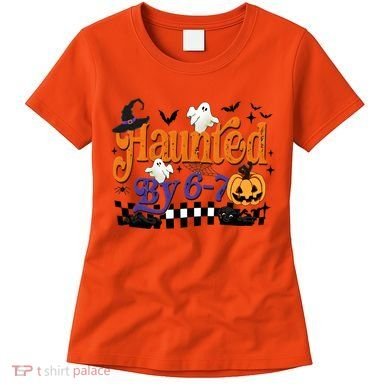 Haunted By 67 Halloween Funny Meme Joke Women's T-Shirt