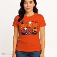 Haunted By 67 Halloween Funny Meme Joke Women's T-Shirt thumb 4