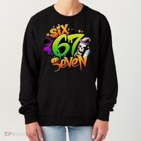 Haunted By 67 Halloween Meme Graffiti 6-7 Women's Sweatshirt thumb 0