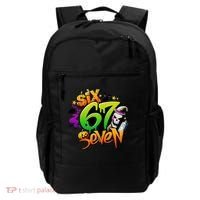 Haunted By 67 Halloween Meme Graffiti 6-7 Backpack thumb 0