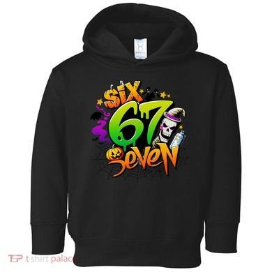 Haunted By 67 Halloween Meme Graffiti 6-7 Toddler Hoodie