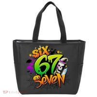 Haunted By 67 Halloween Meme Graffiti 6-7 Tote Bag thumb 0