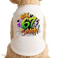 Haunted By 67 Halloween Meme Graffiti 6-7 Doggie Tank thumb 0