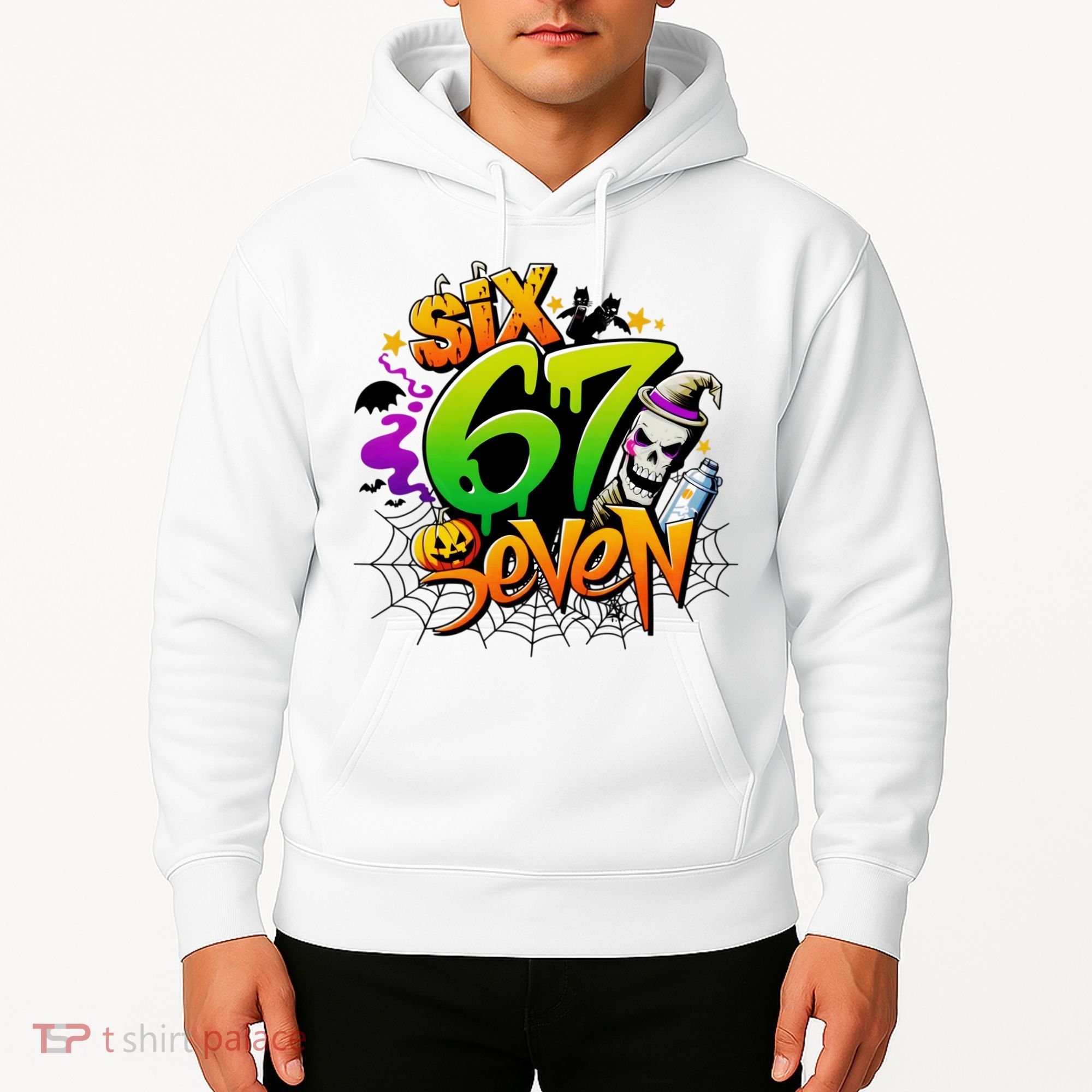 Haunted By 67 Halloween Meme Graffiti 6-7 Hoodie