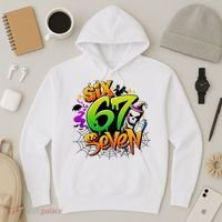 Haunted By 67 Halloween Meme Graffiti 6-7 Hoodie thumb 3